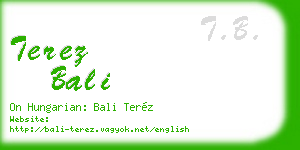 terez bali business card